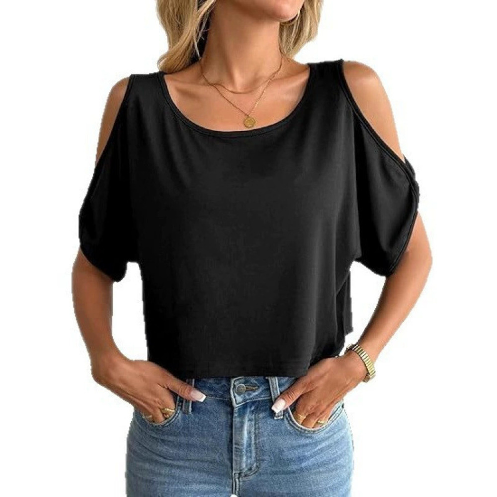 ZARA Womens Sexy Hollow Out Pullover Crop Top Summer Short Shirt